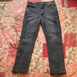 Gap cigarette high-rise jeans, 29in waist, size 8